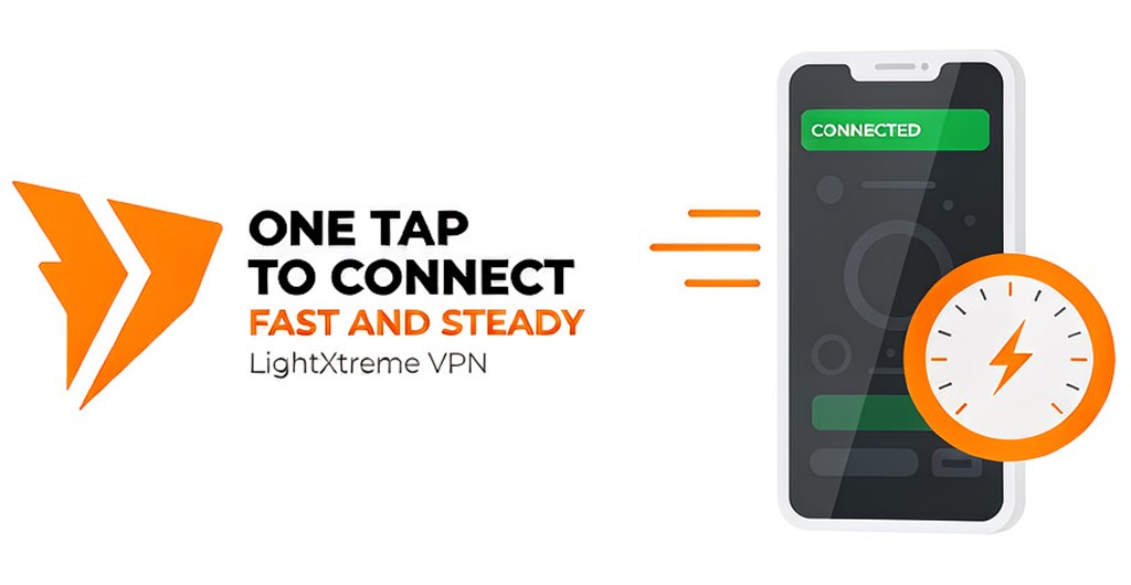 LightXtreme VPN client: unlimited data and speed, 2,000+ servers across 70+ countries, multiple devices online at once